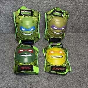 Teenage Mutant Ninja Turtles Knee & Elbow Pads Nickelodeon 2014 Viacom Set Vtg